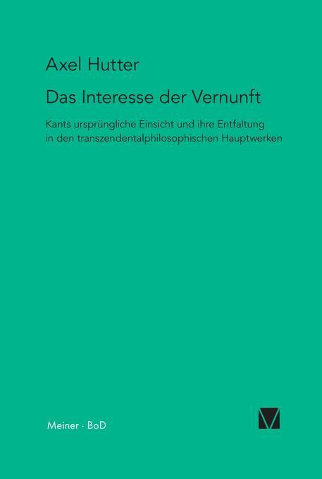 Thumbnail - Das Interesse Der Vernunft | Axel Hutter | Deutsch