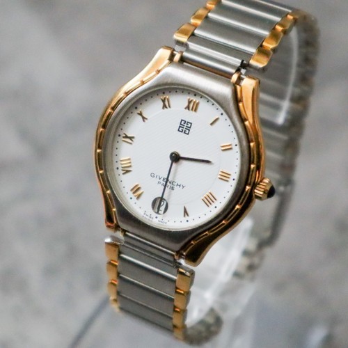 Near Mint Givenchy Ladies Watch Quartz Gold Silver Swiss Quart Vintage Two Toned