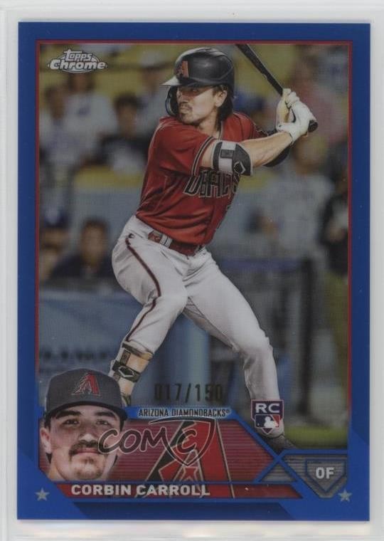 2023 Topps Chrome Blue Refractor 17/150 Corbin Carroll #95 1n8a