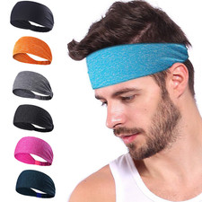 Sports Headband Yoga Gym Wide Sweatband for Women Men Hair Bands Head Sweat Band