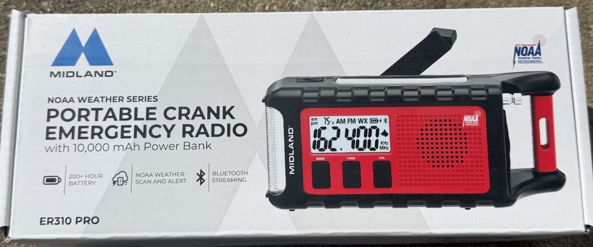 ER310PRO Emergency Crank Weather AM/FM Radio - Multiple Power Sources, SOS Emerg