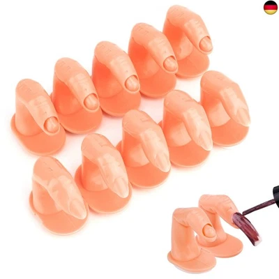 MWOOT 10 Stück Modellier und Übungsfinger für künstliche Fingernägel Tips, Fake