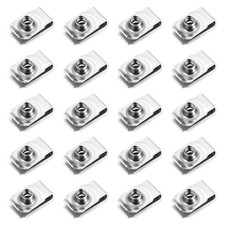 20 Pcs Extruded U Type Nuts, Stainless Steel U Clips 1/4"-20 U-Nut Fasteners...