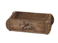 "Laursen Ziegelform \"Happy Easter\" Unika Alte Backsteinform Holz Box Kiste"