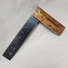 Vintage Stanley No. 20 Try Square 8” Wood Handle