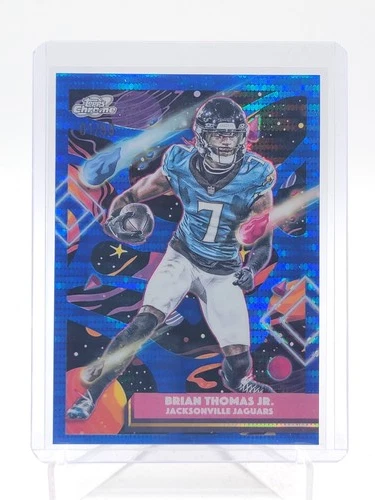BRIAN THOMAS JR. 2025 TOPPS COSMIC CHROME BLUE MOON REFRACTOR 01/99 #46 Q6563