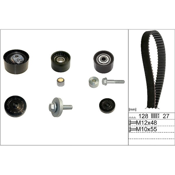 INA 530 0637 10 Zahnriemensatz FüR Renault Clio I Espace Laguna Megane Scenic-image
