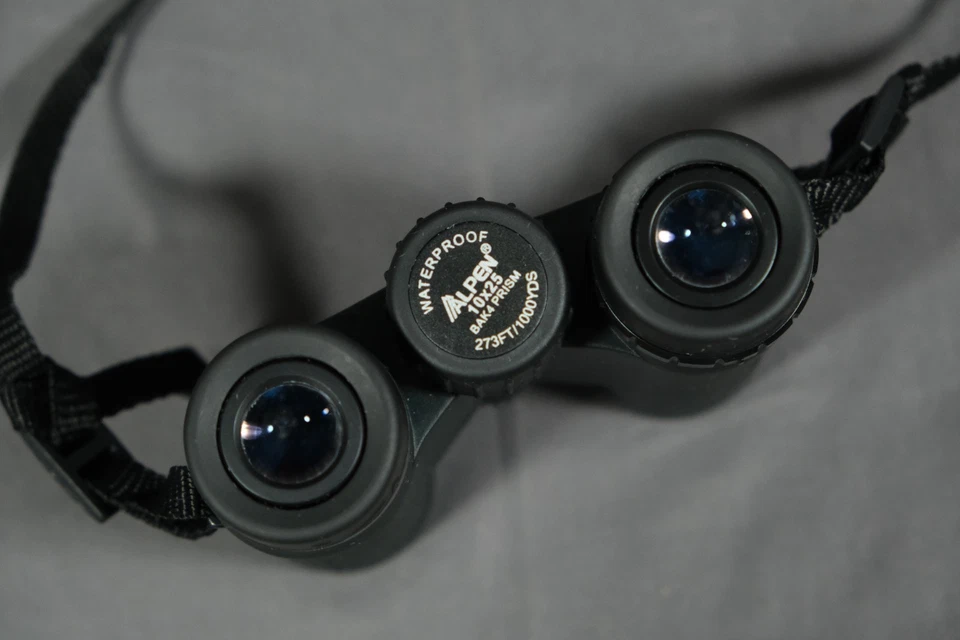 Binoculares Alpen BAK4 PRISM impermeables 10x25 sin cubierta Foto 3 de 4
