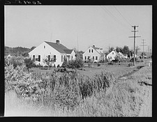 Longview Washington 1930s Farm Security Administration Houses Rural Scene