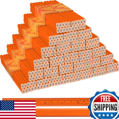 Lincia 300 Pcs Carpenter Pencils 7 Inch Octagonal Flat Carpenter Marking Pencils