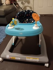 Smart Steps Baby Walker Blue Gray Orange White with Activity Toys Entertainer
