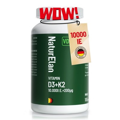 Vitamin d3 k2 kapseln hochdosiert - 10000I.E. + 117 g (1er Pack), 10000ie 