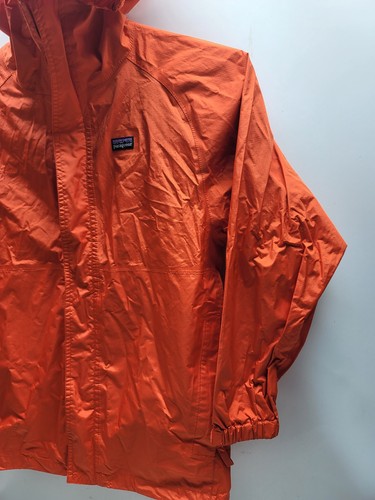 Patagonia Boys Orange Raincoat Windbreaker Jacket H2NO XL 14 Youth Kids 64310 - Picture 2 of 12