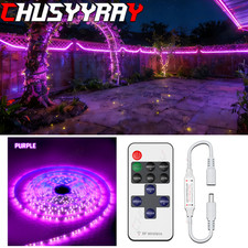 16.4FT LED UV Blacklight Strip 12V Flexible Tape Lights Party Lighting Purple