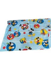 Vtg 1970s Wamsutta Disney Flat Twin Sheet Mickey Minnie Donald Daisy 63x104