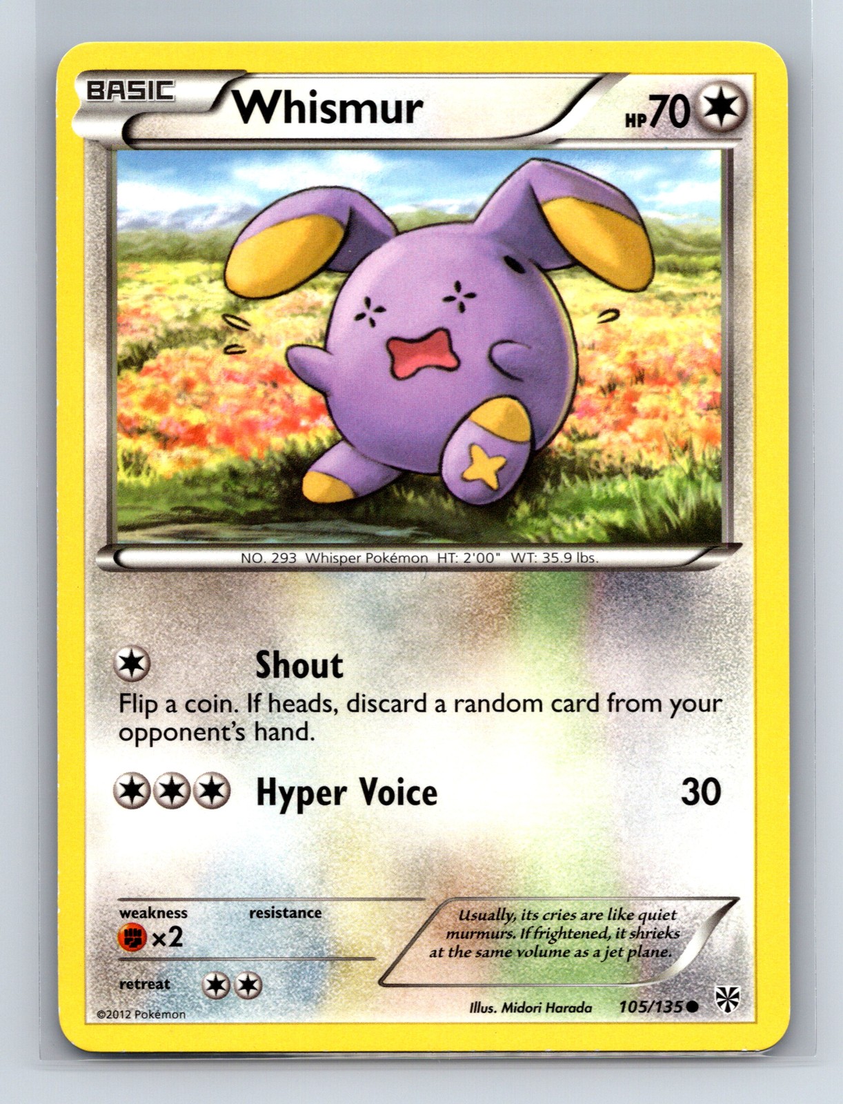 Plasma Storm #105/135 Whismur