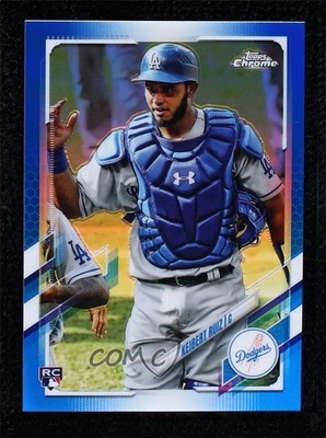 2021 Topps Chrome Blue Refractor 27/150 Keibert Ruiz #5 Rookie RC 3q5