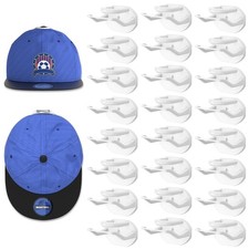 Niunuerga 24 Pack Adhesive Hat Hooks for Wall, Strong Rack White