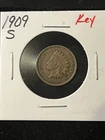 1909 s indian head cent - Damaged