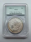 1884-O Morgan Silver Dollar- Old PCGS 2.1 Gen Holder- Rim Toning-Luster-OGH