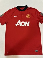 Manchester United 2013-14 Nike Home Kit Size L Soccer Jersey Football Shirt