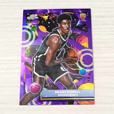 Topps Chrome 2024-25 Drake Powell #61 Brooklyn Nets Rookie RC /150 Parallel