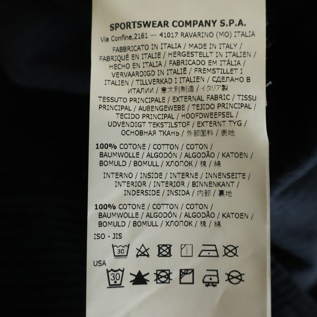 STONE ISLAND Corduroy Shirt Half Button Logo Embroidered Long Sleeve Black Used thumbnail 8