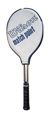Wilson Match Point Aluminum Tennis Racket Racqet With Cover Size 4 1/4 Vintage