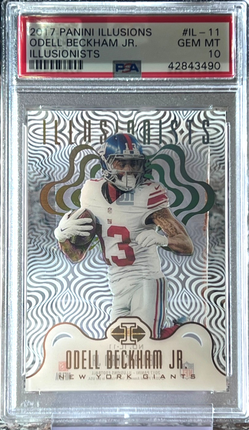 2017 Odell Beckham Jr Panini Illusions Illusionists PSA 10 Acetate SP Pop 1 !! view 12