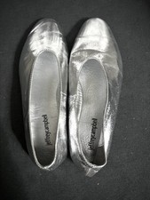 Jefferey Campbell Dance Ballet Sandal .Silver Size 7.5