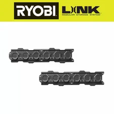 RYOBI Wall Rails LINK Storage System 2 Pack Garage Organizer Heavy Duty Track