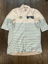 Mens Wynn Republic Spandex  White Racing Cycling Jersey Large