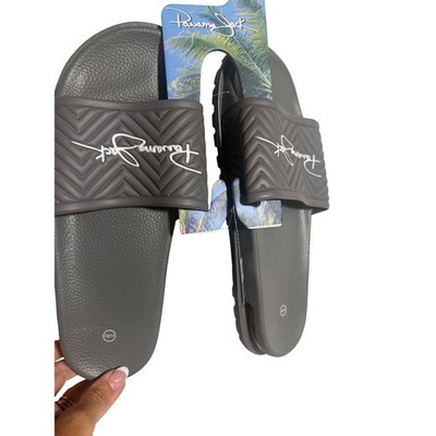 Panama Jack Mens Grey Air Cushion Slide Sandals FMS2337 Size 10/11 NEW