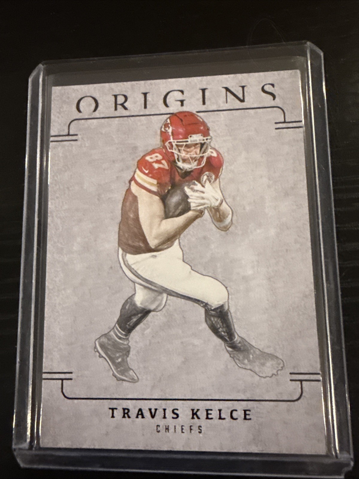 2025 Panini Origins Travis Kelce #1 Blank Slate Case Hit SSP Chiefs