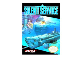Silent Service Nintendo NES Vintage Game 1989 Ultra Games Japan US Region
