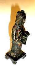 Dinastia C H I N A Ming (1368 - 1644): scultura di un sacerdote Buddha 1450 circa