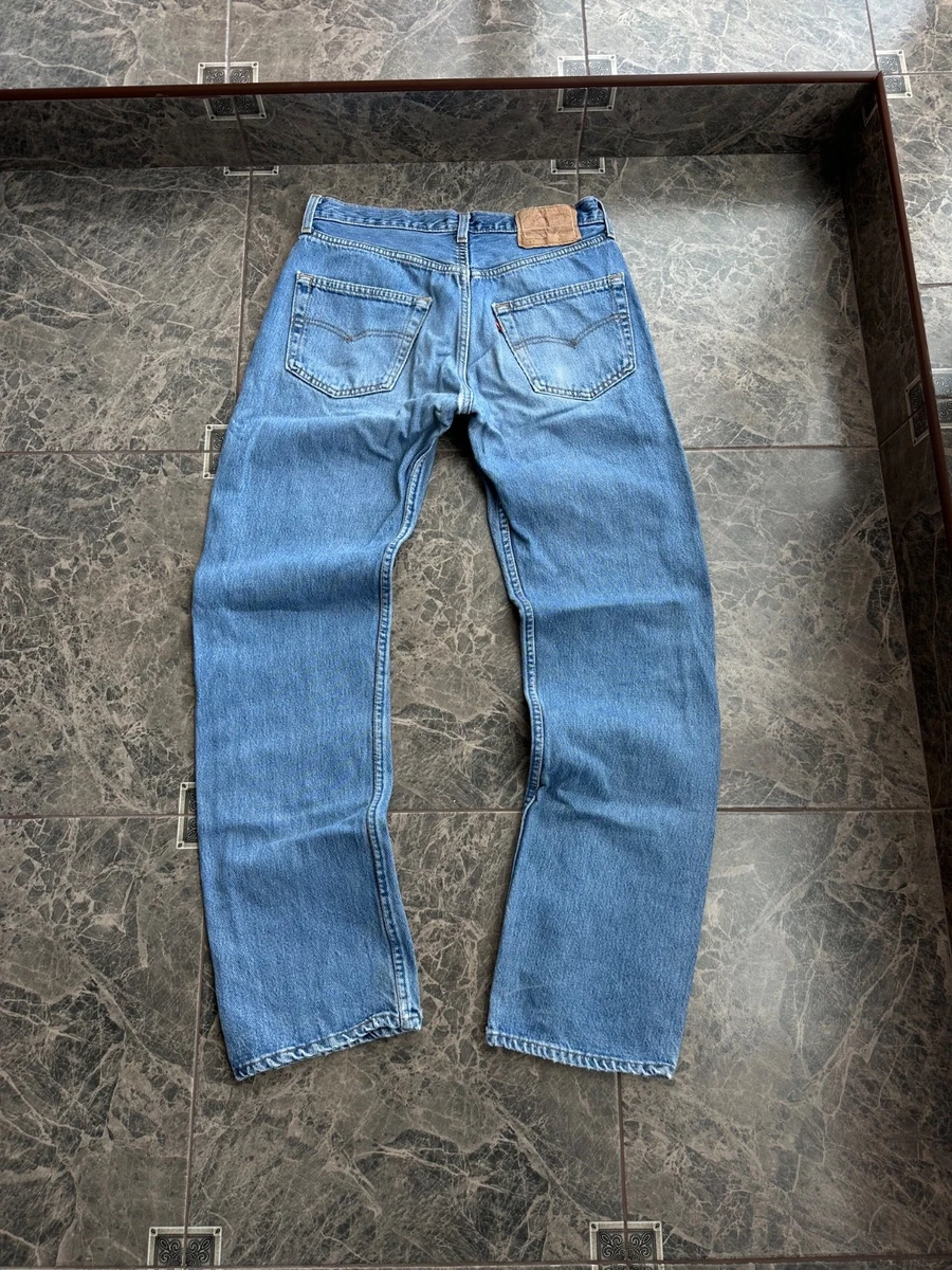Vintage 90s Levi's 501 Jeans Made in USA 1993 Wash Denim Sz S | eBay