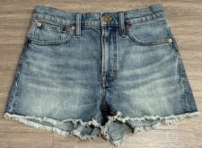 Madewell The Perfect Jean Short Size 27 Medium Wash Casual NEW