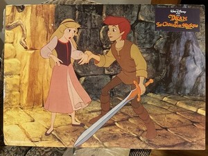 Black cauldron French release lobby card 1985 Taran And Princess Eilonwy￼