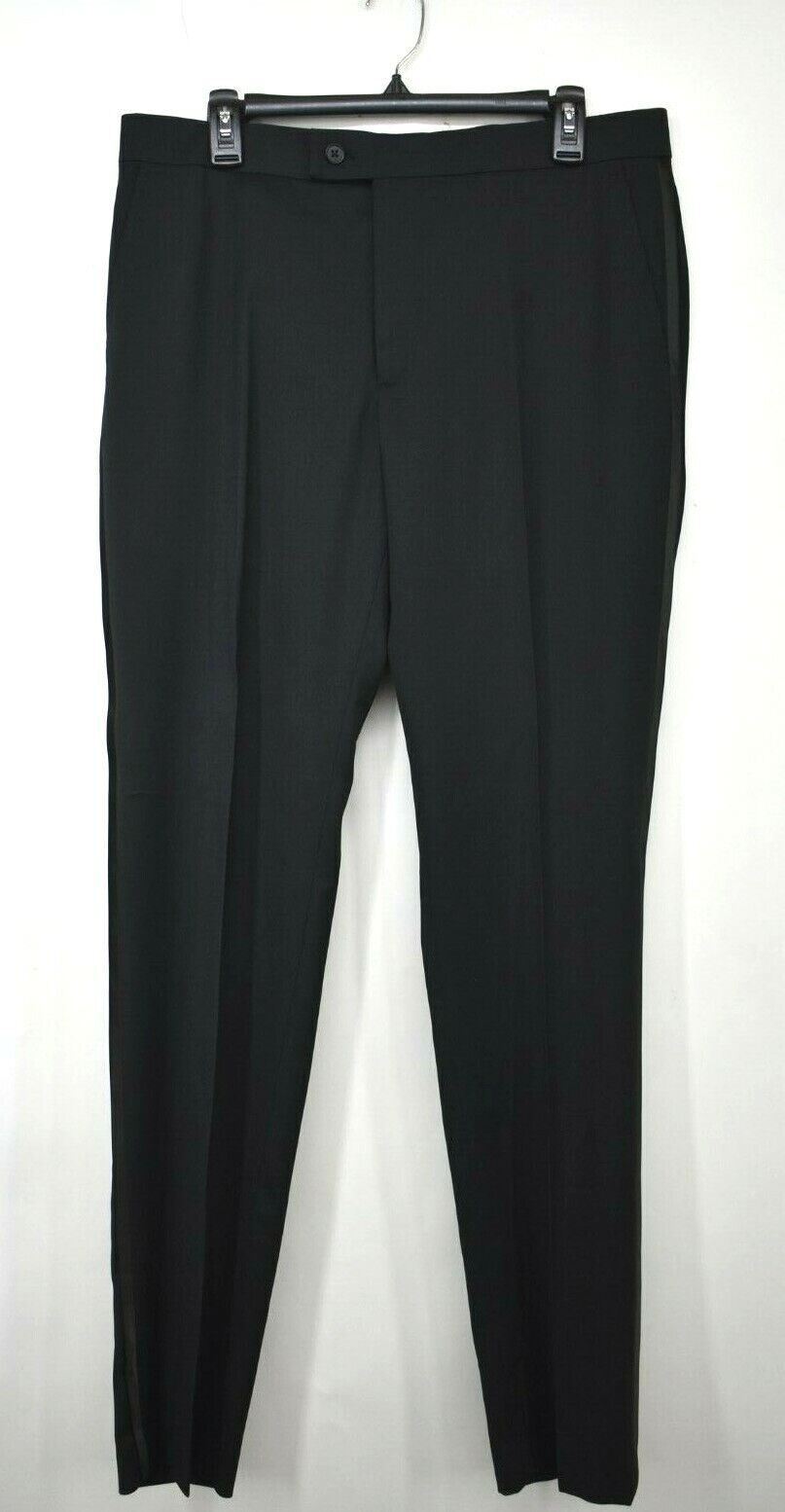 FILA Pantaloni abito da carriera The Savile Row Company da uomo grigio gamba dritta 40 x 34