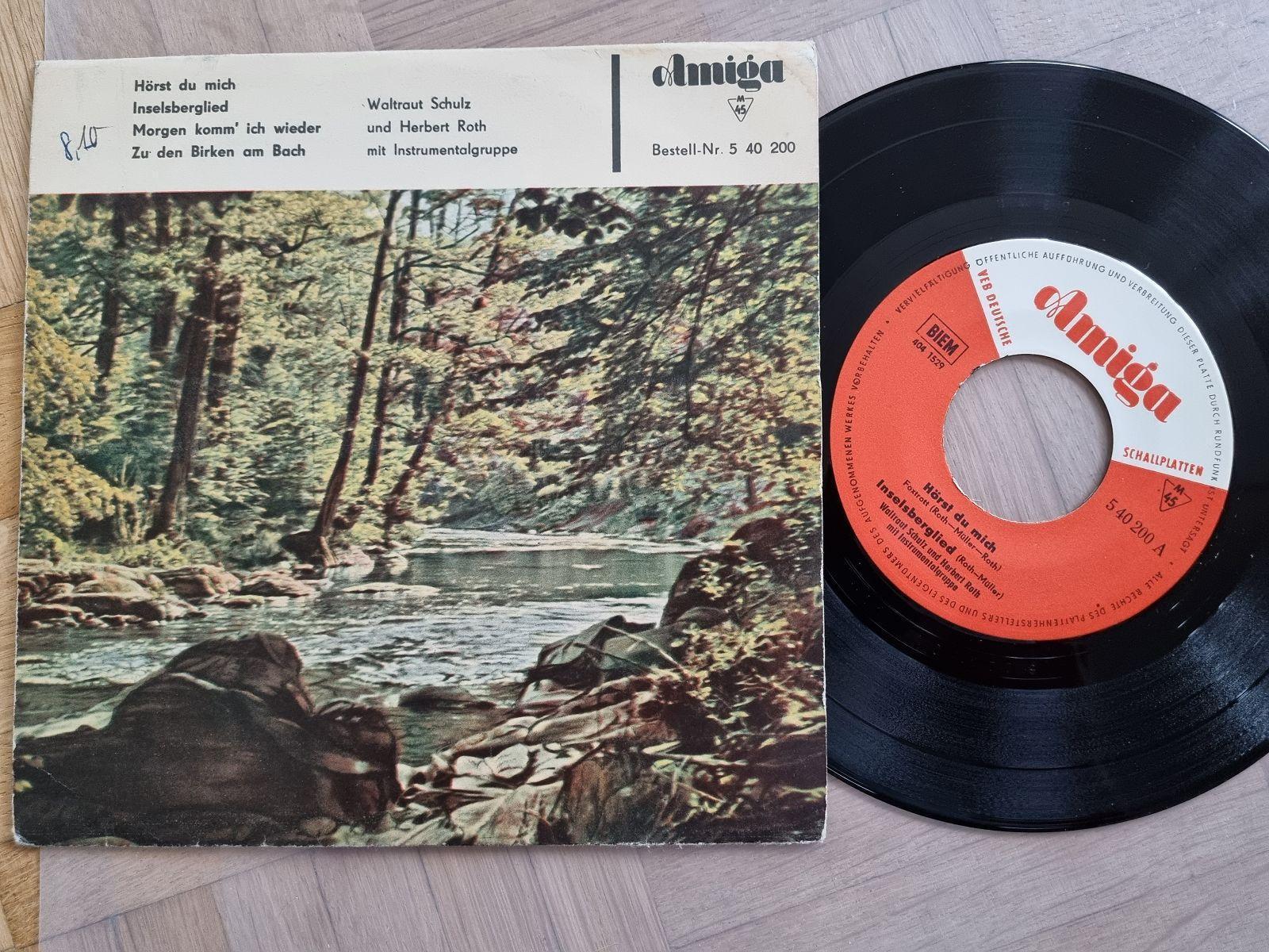 7"" Single Waltraut Schulz & Herbert Roth - Hörst du mich Vinyl Amiga