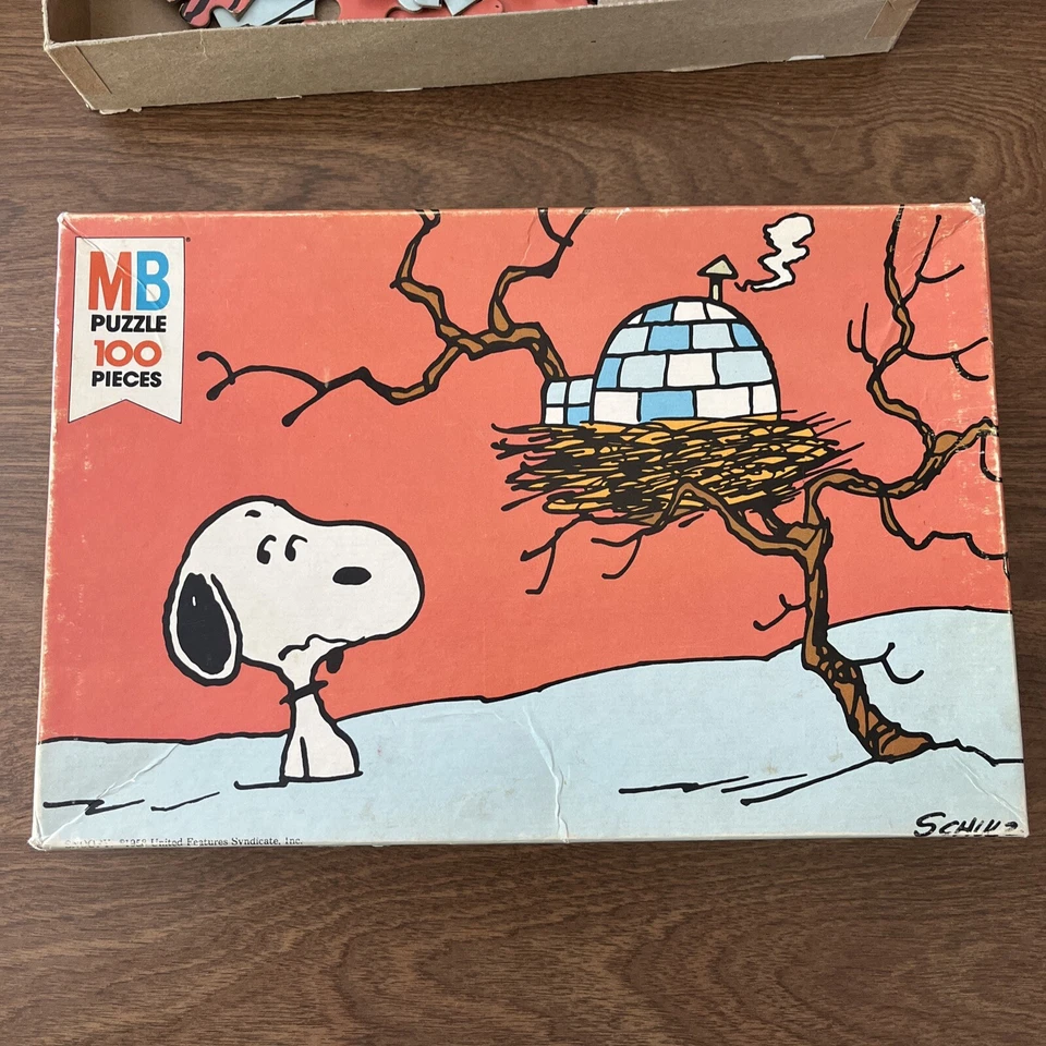 Rompecabezas MB Vintage Peanuts Series 4382-6, 100 piezas, usado Foto 3 de 4