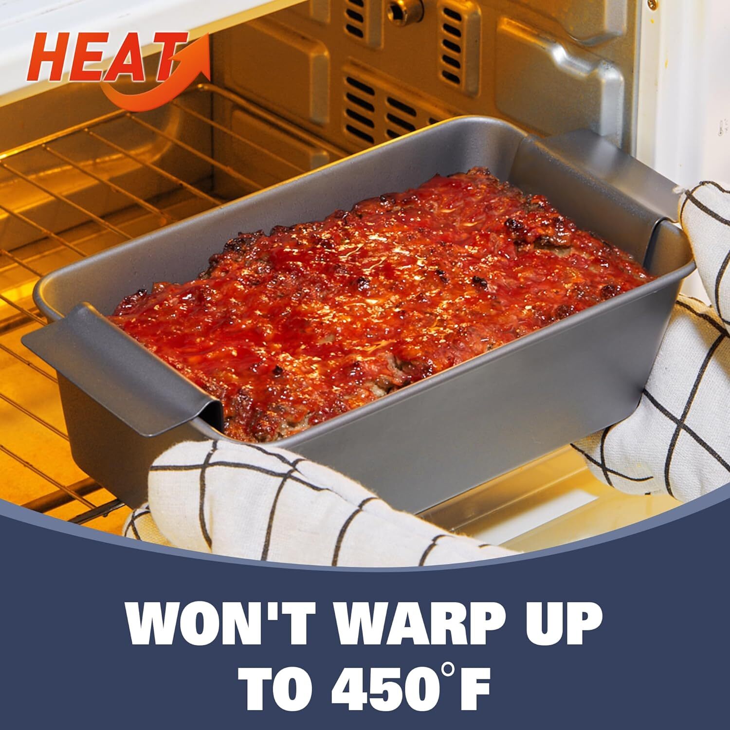 Nonstick Meatloaf Pan with Drain Tray, 9X5 Meat Loaf Pans for Baking Bread ,Safe eBay