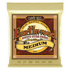 Ernie Ball Earthwood Medium 80/20 Bronze Acoustic Guitar Strings - 13-56 Gauge -