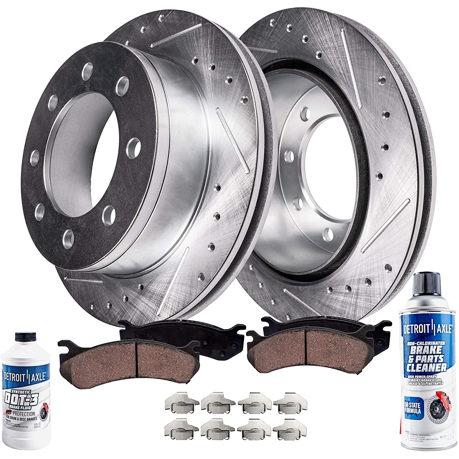 Brake And Rotor Kit Complete Front & Rear Drilled & Slotted Brake Kit For Chevy Silverado/GMC Sierra 2500/3500HD Silverado Brake Kit - Foto 12