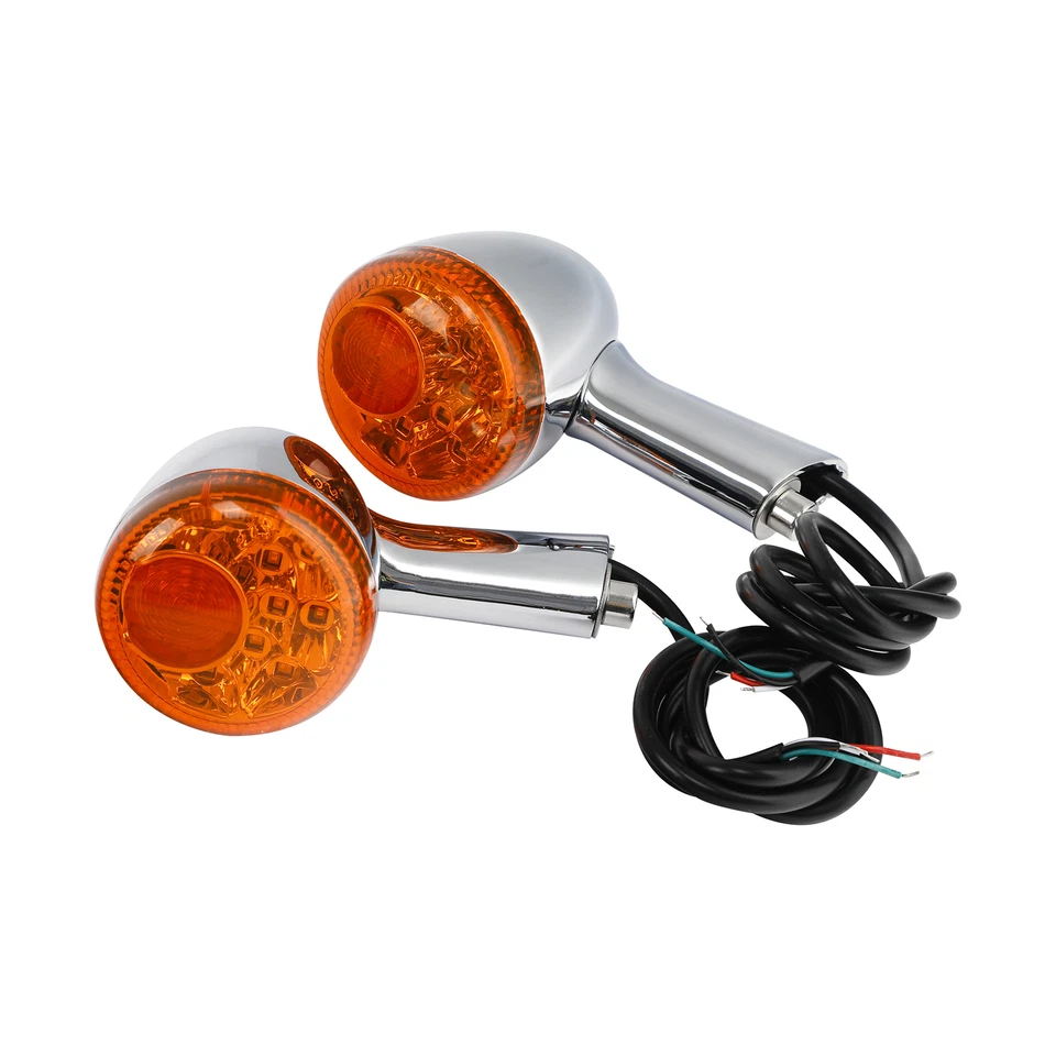 Rear Turn Signals LED Amber Light Fit For Harley Sportster 883 1200 1992-2022 US - Image 4 of 4
