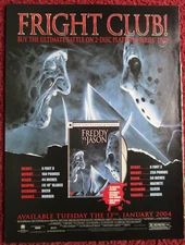 2004 FREDDY VS JASON Horror Movie DVD Release Print Ad ~ Robert Englund