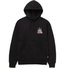 HUF Women's Pullover Fleece Hoodie HUF CROWN - Black - XSmall - NWT - LAST ONE