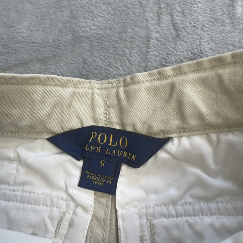 Polo Ralph Lauren Shorts 6 Boys NWT Cargo Khaki Adjustable Waist - Picture 3 of 7