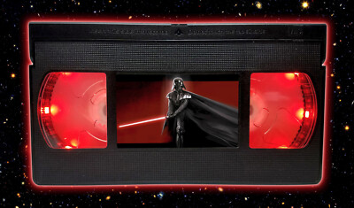 Star Wars - Darth Vader (b) - Retro VHS Lamp +Remote Control